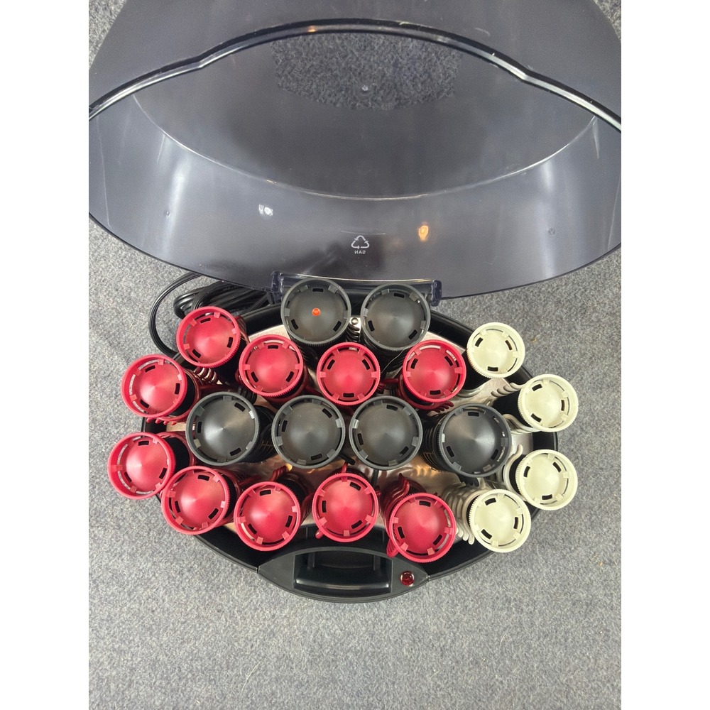 Remington KF-20i Hot Rollers Hair Setter Black Red Ionic 20 Rollers Clips 300W - Picture 3 of 7